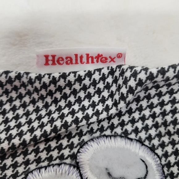 🌴3/$15🌴 HealthtexVintage knit romper Size 0-5 months Red herringbone - Picture 6 of 12